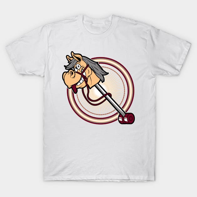 Funny Horse Toy Riding Graphic T-Shirt by jaybeebrands